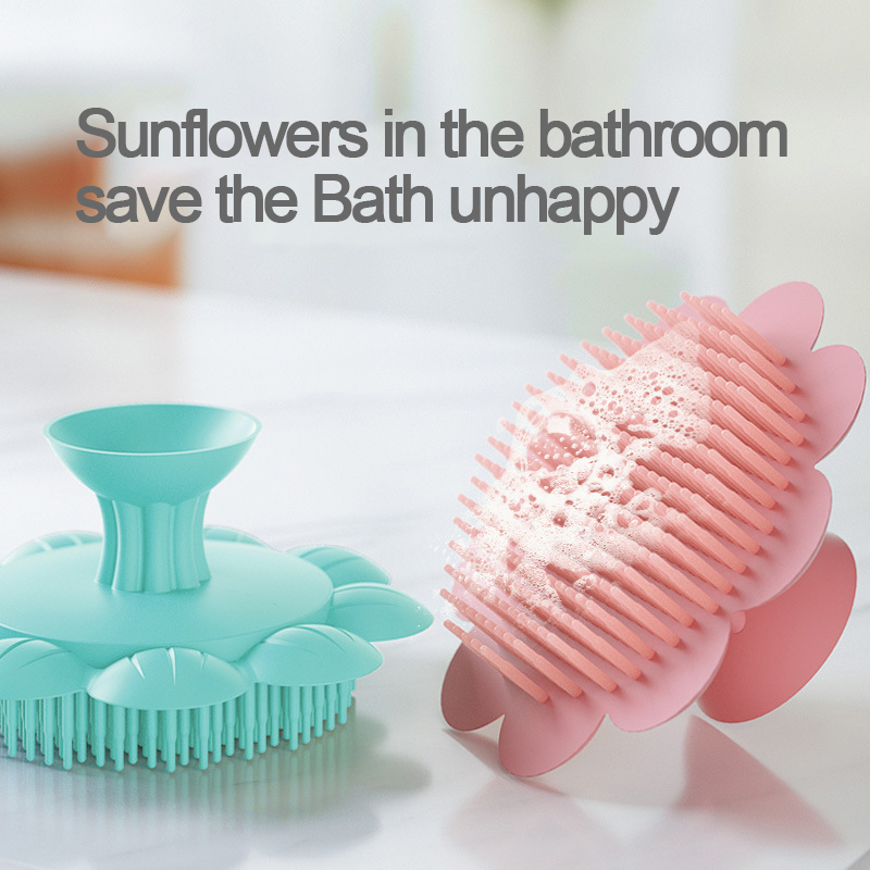 Baby Products For Bathing - Baby Care Silicone Bath Brush Kids