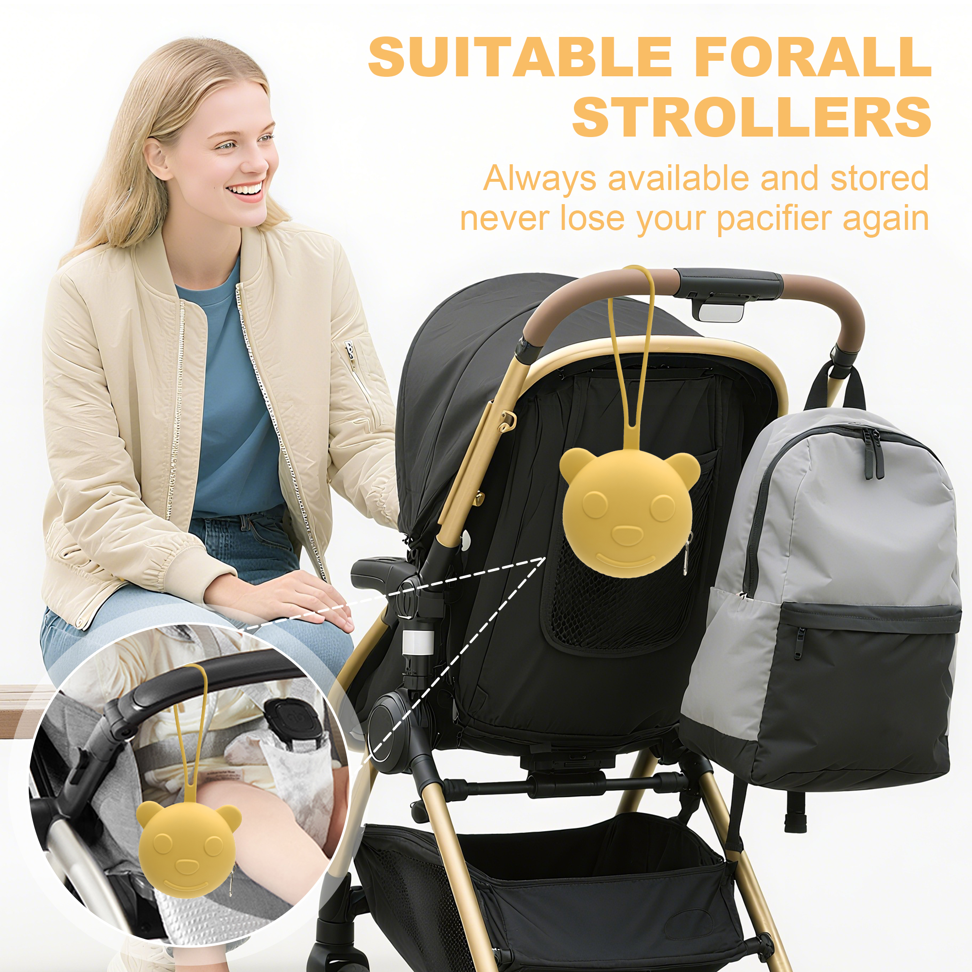 Portable silicone pacifier bag - Diaper Bag Backpack ulasan dan harga
