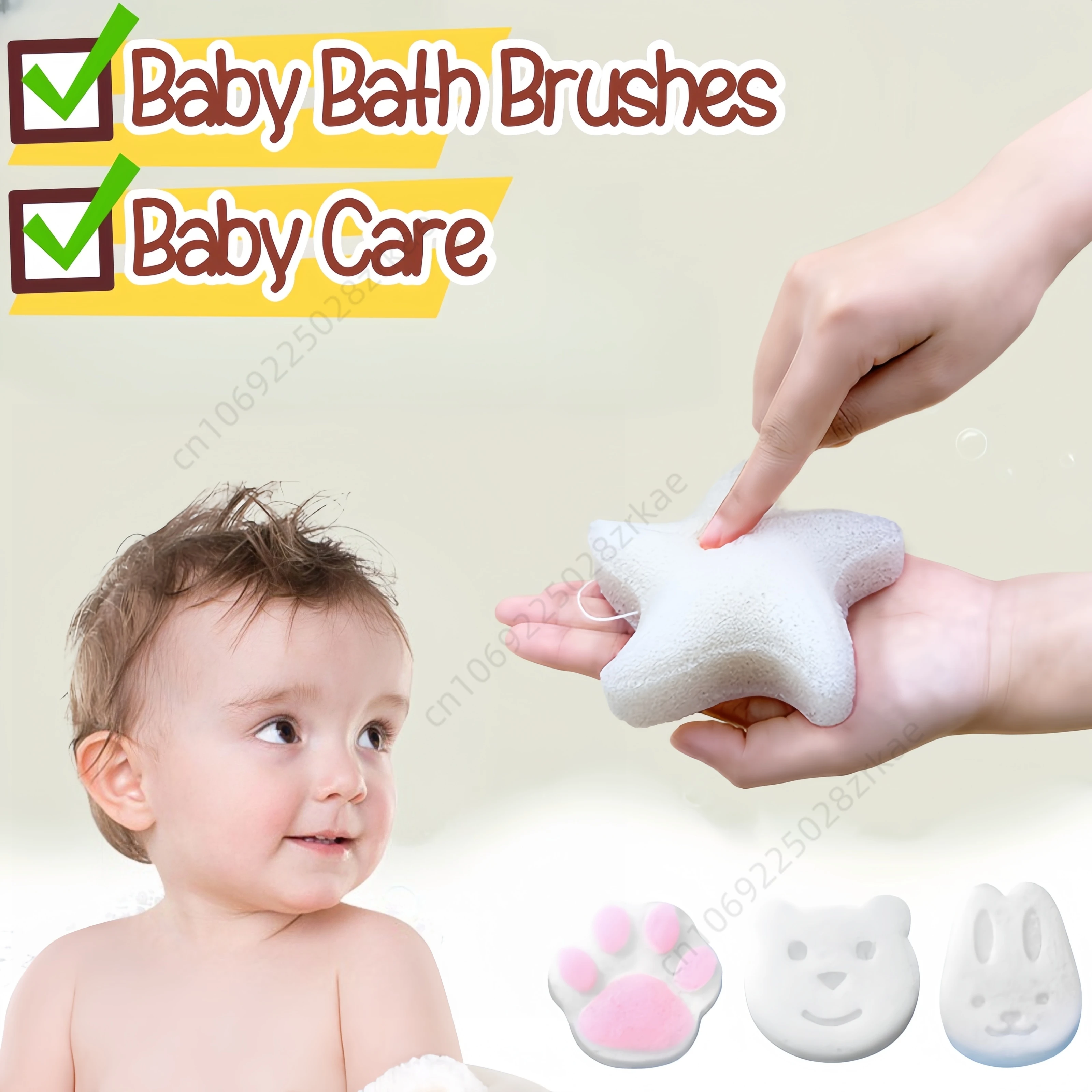 Kawaii Baby Bath Cotton Shower - Baby Products For Bathing ulasan dan harga