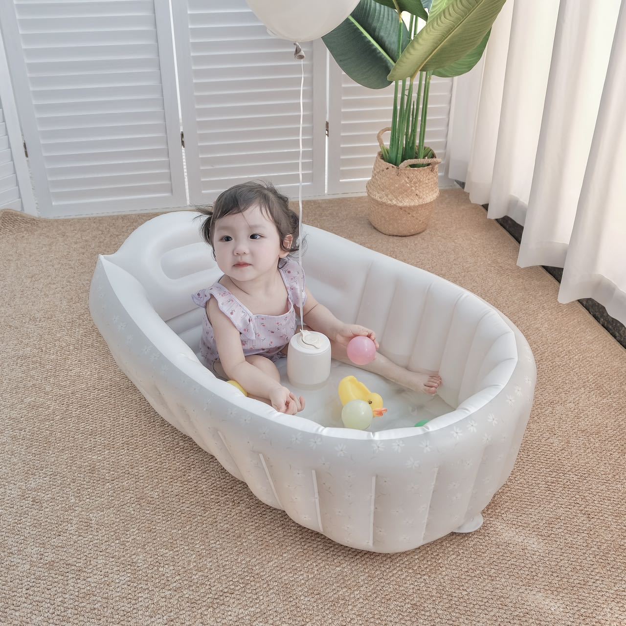 1PC Cartoon Inflatable Bathtub - Baby Products For Bathing ulasan dan harga