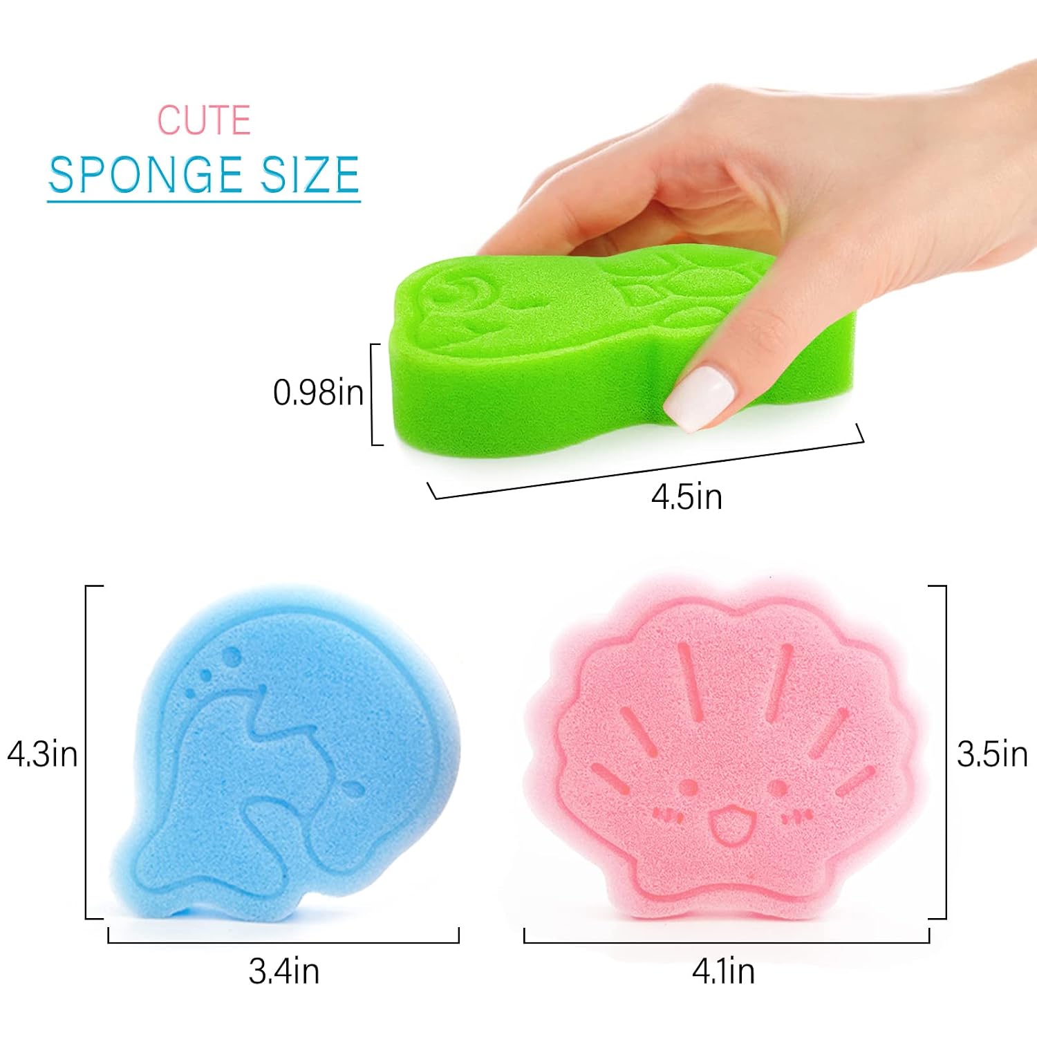 Baby Bath Sponge Set 3Pcs Cute - Baby Products For Bathing ulasan dan harga