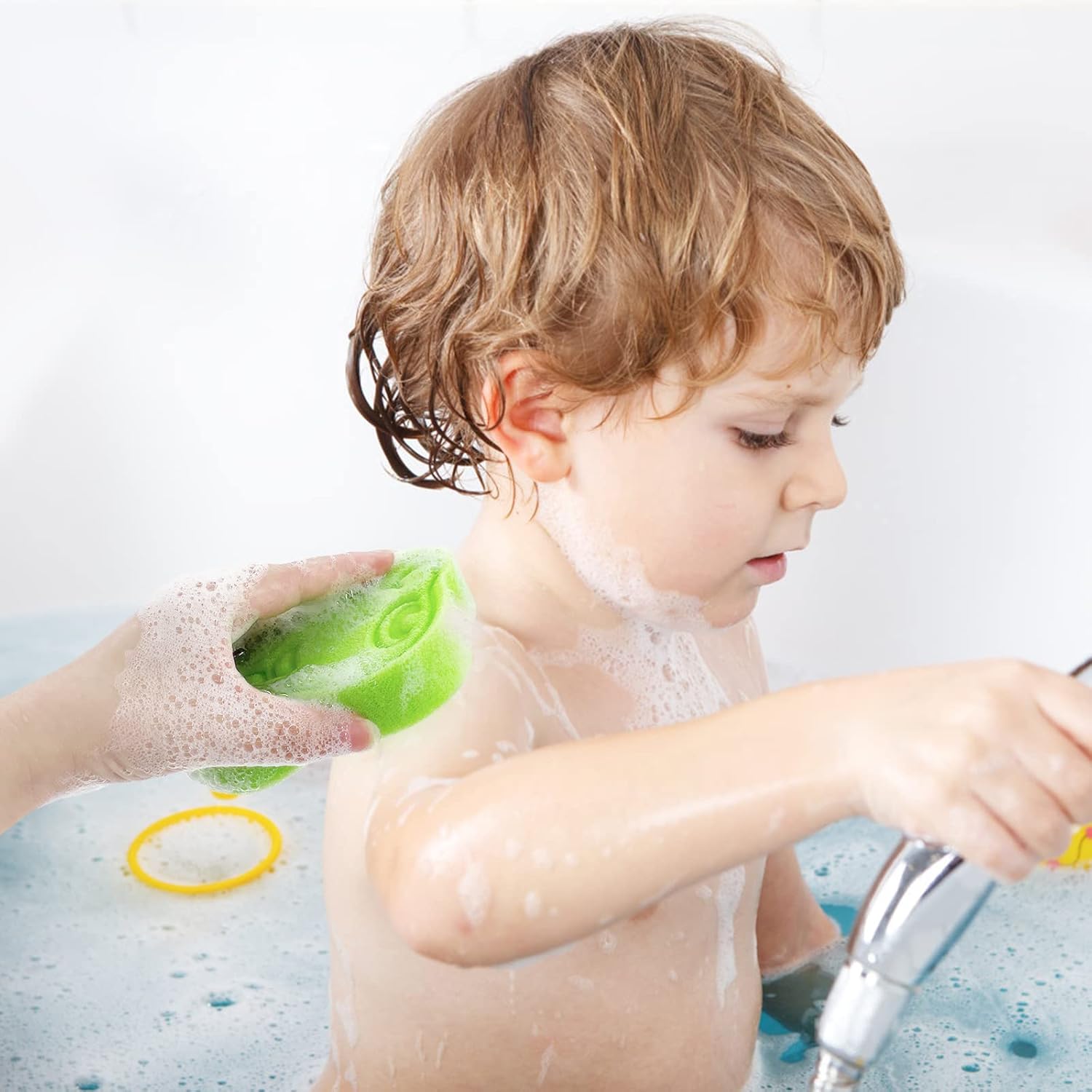 Baby Bath Sponge Set 3Pcs Cute - Baby Products For Bathing ulasan dan harga