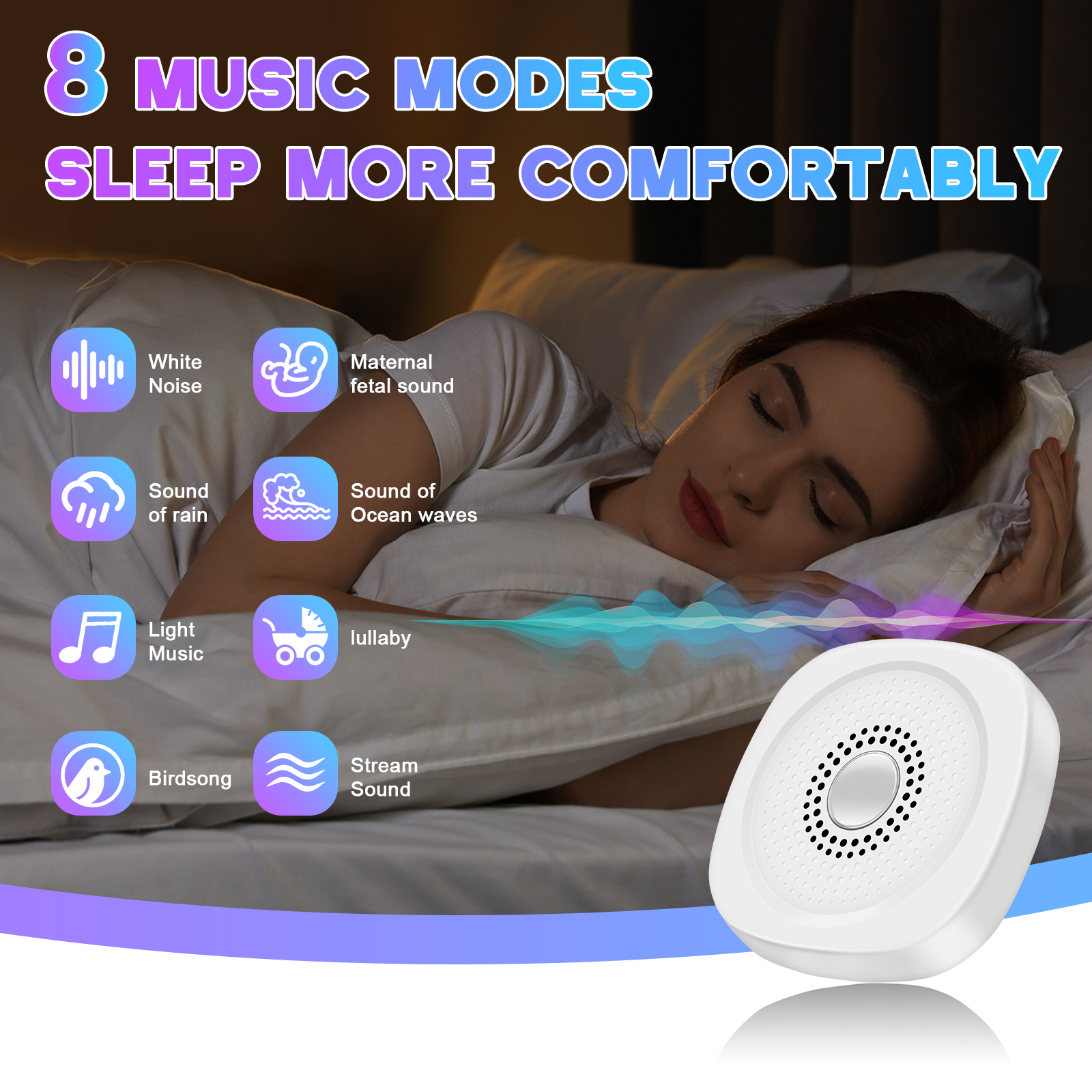 White Noise Sound Machine with - White Noise Machine Baby ulasan dan harga