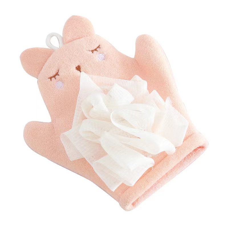 Cartoon Baby Bath Gloves Cotto - Baby Products For Bathing ulasan dan harga